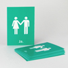 grünes Hochzeitskarten-Set: Postkarten für das Feedback