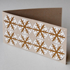 umweltfreundliche Weihnachtskarten mit Schneeflocken zum Aufhängen