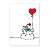sympathische Weihnachtskarten mit Schneemann