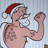 Weihnachtskarten mit Tattoos