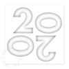 quadratische Neujahrskarten: 2020