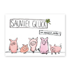 Sauviel Glück im neuen Jahr! Neujahrskarten mit Schwein
