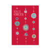 Fröhliche Weihnachten - rote Weihnachtskarte mit Weihnachtsdeko