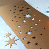 Weihnachtskarten mit Laserstanzung auf edlem, gold schimmerndem Karton