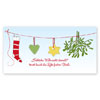 Weihnachtskarten mit illustriertem Liedtext, fröhliche Weihnacht überall