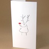 drollige Weihnachtskarten mit Elch