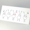 Rudolf mit Maske. Weihnachtskarten in Corona-Zeiten