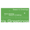grüne Weihnachtskarten in Wunschfarben, Season´s Greetings