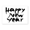 Happy New Year! Neujahrskarten mit englischer Schrift