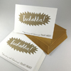 Tschakka - gold gedruckte Neujahrskarten auf Recyclingkarton