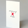 Design-Weihnachtskarten: merry X mas