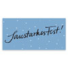 Saustarkes Fest! Weihnachtskarten in Firmenfarben gedruckt