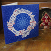 Merry Christmas, kalligraphische Weihnachtskarten