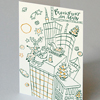Recyling-Weihnachtskarten mit der Frankfurter Skyline