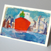 Schiff mit Weihnachtsbaum, Weihnachtskarten